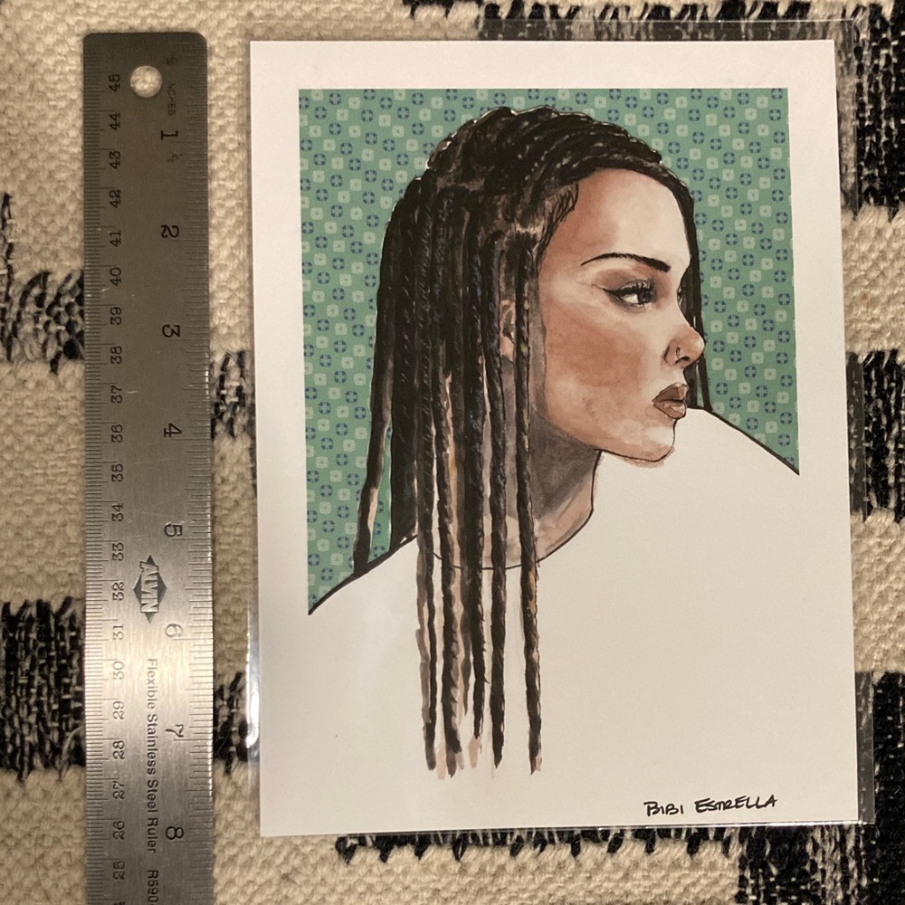 Portrait illustration print